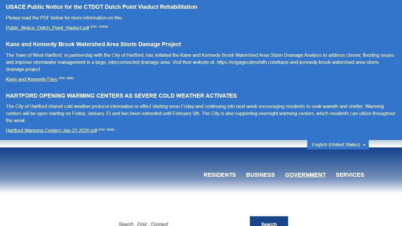 Town and City Clerk – City of Hartford